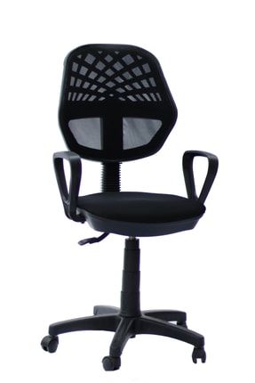 Siyah Fileli Bilgisayar Ofis Çalışma Sandalyesi Koltuğu MOK100025