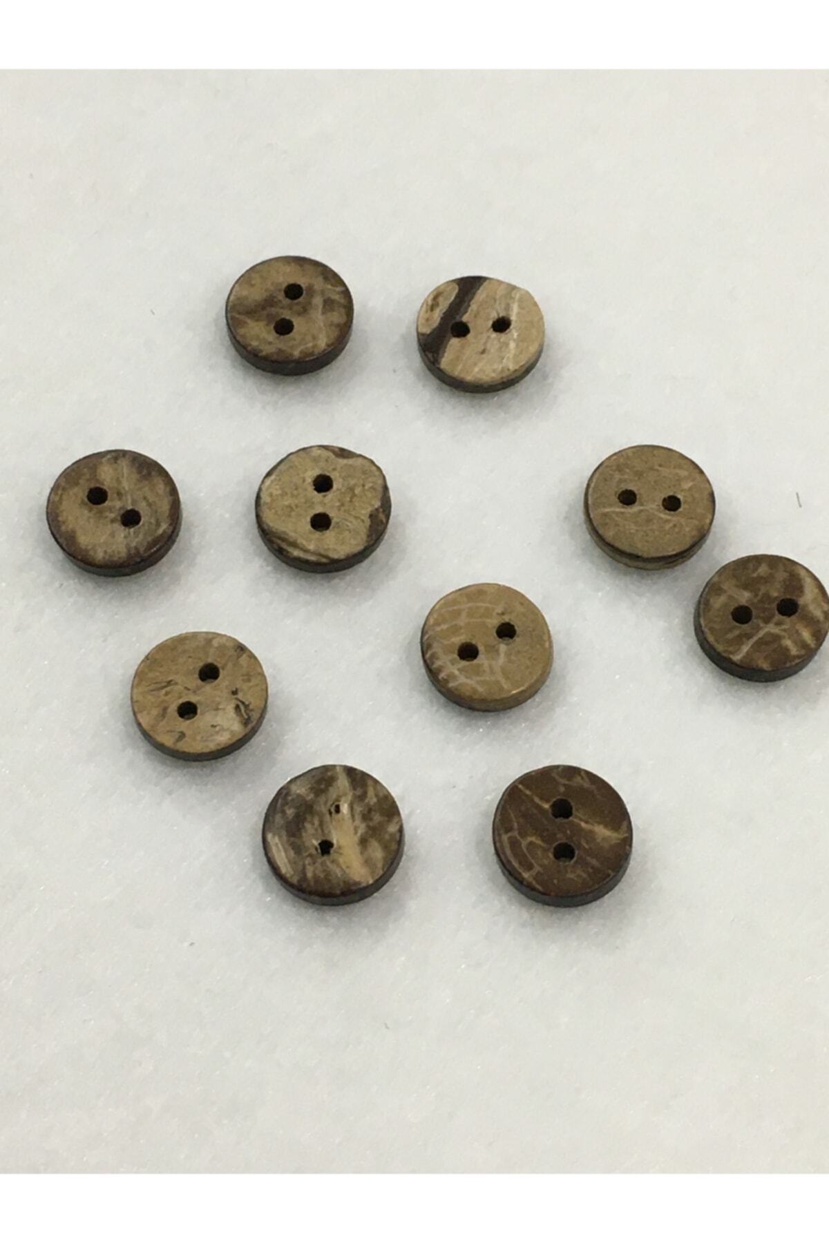 Coconut Button 10 Pieces 1 Cm Diameter