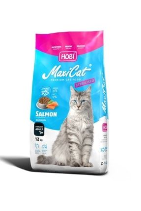 Hobi Maxicat Somonlu Kısır Kedi Maması 12 Kg 270