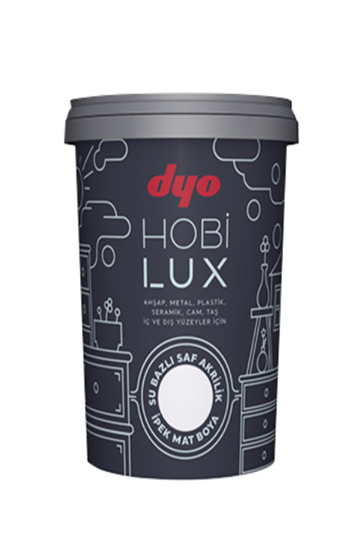 Dyo Su Bazlı Saf Akrilik Ipek Mat Boya Demirdağı