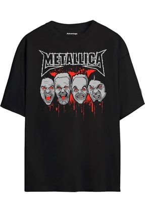 Metallica 19, Tasarım Oversize T-shirt Tişört adv-metallica-oversize-000020