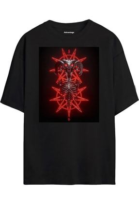 Slipknot Özel Tasarım Oversize T-shirt Tişört adv-slpknt-oversize-0slp01