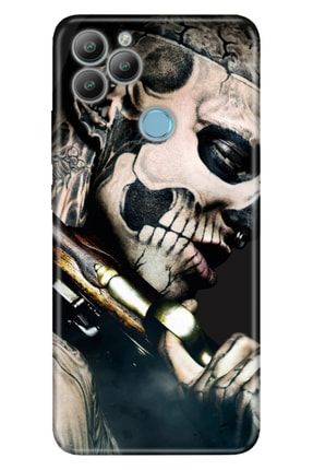 Gm 22 Plus Uyumlu Kılıf Kamera Korumalı Trend Ol Kapak Silikon Skull Cowboy brndgm22plusgrafiti