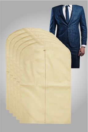 Takım Elbise Kılıfı-gamboç Krem 65 Gr. ( 5 Adet ) Düz Model PV15032022