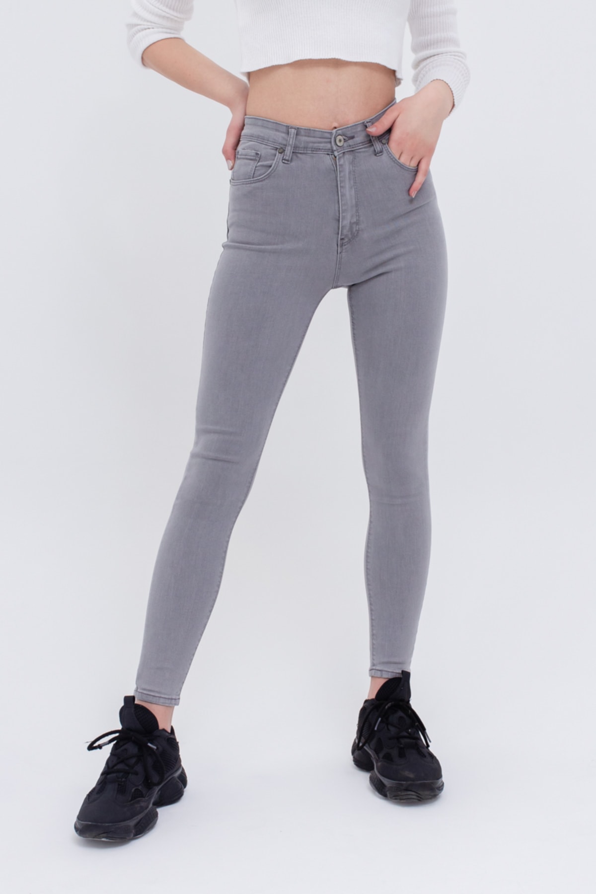 Ramses Grey High Waist S.ü.p.e.r Skinny Jeans Jeans