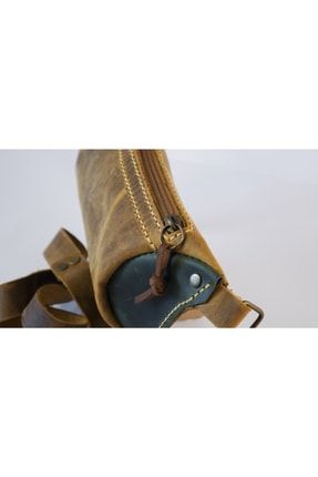 El Yapımı Deri Bel Çantası/handmade Leather Waist Bag 17830