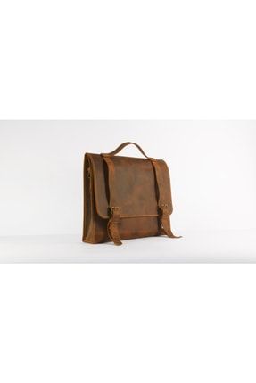 El Yapımı Deri Postacı Çantası/handmade Leather Messenger Bag 17810