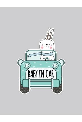 Baby In Car Bunny Araba Sticker BLN1500006