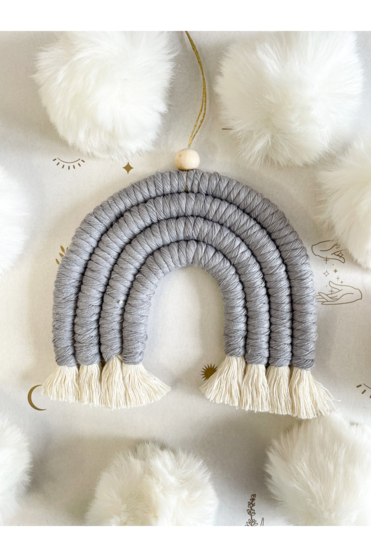 Macrame Rainbow Door and Wall Ornament