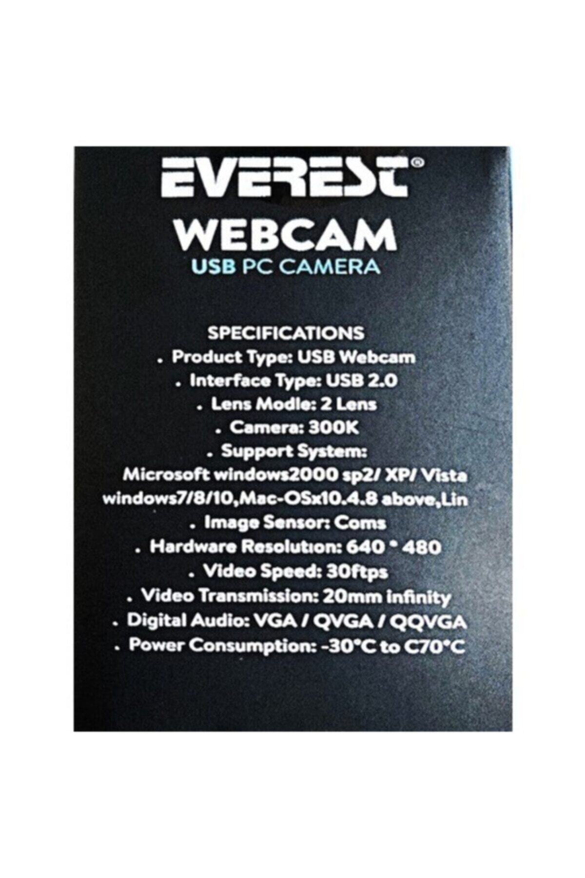 Sc-824 300k Usb Mikrofonlu Görüş Ledli Pc Kamera 4