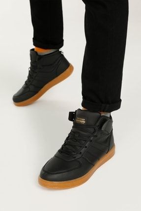 Siyah - Ps59 Hı 1pr Erkek High Sneaker PS59 HI 1PR