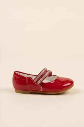Çatal Baretli Kırmızı Bebe Ayakkabı EYL08