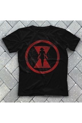 Black Widow Siyah Unisex T-shirt 6513WT