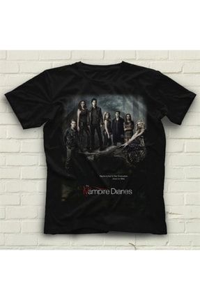 The Vampire Diaries Siyah Unisex Tişört T-shirt 13113WT