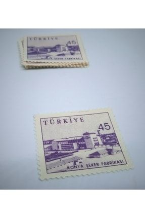 Türkiye Cumhuriyeti Postaları \ Konya Şeker Fabrikası Anı Hatıra Pulu Nadir onkonyaseker55