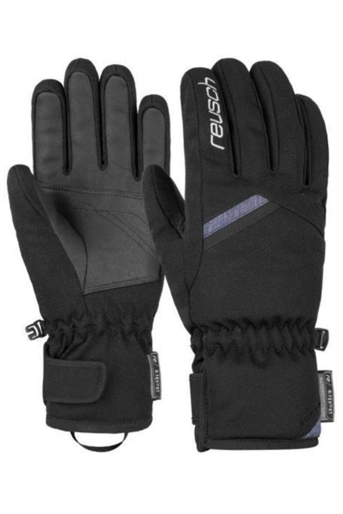 دستکش اسکی زنانه CORAL R TEX XT SOFTSHELL سیاه آبی Reusch