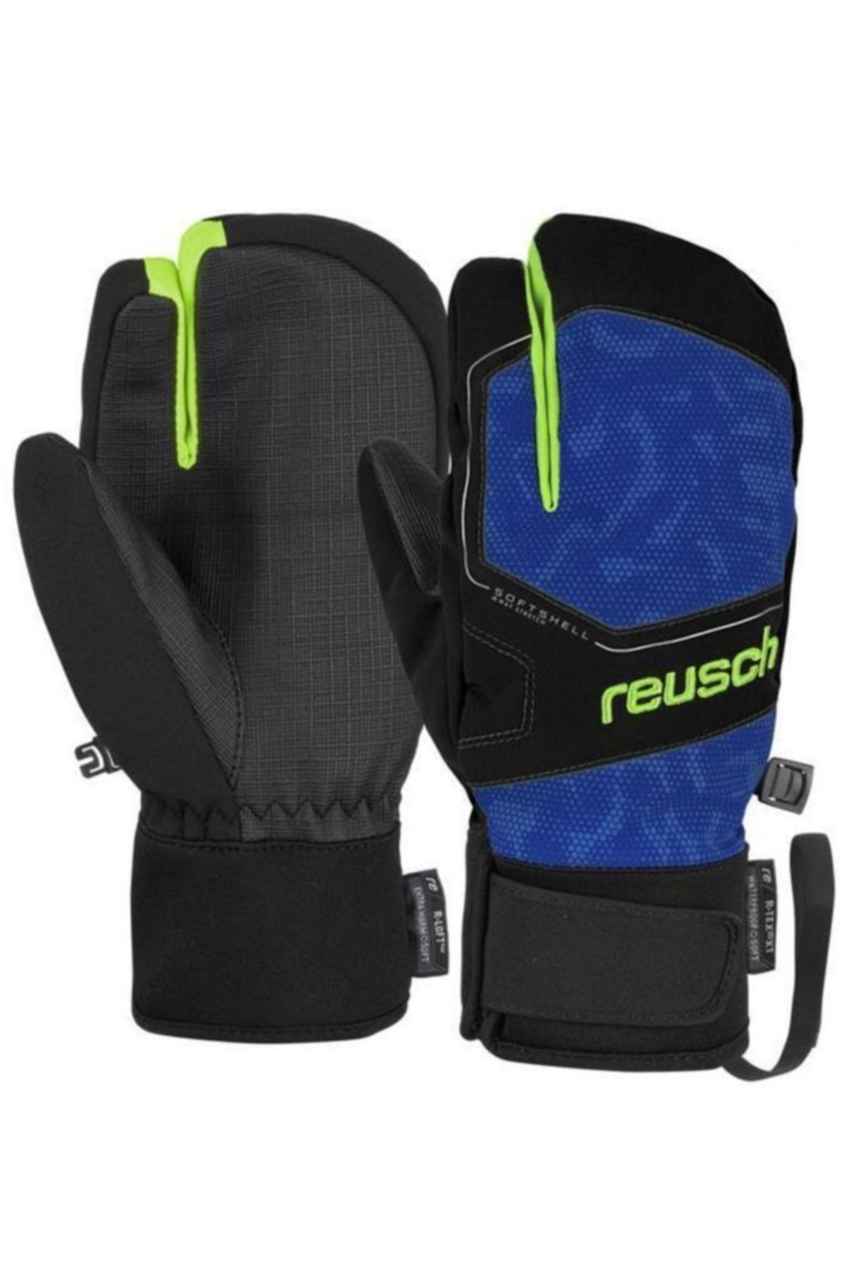 دستکش اسکی دخترانه و پسرانه بچگانه TORBY R TEX XT CHILD THREE FINGERS سبز آبی Reusch