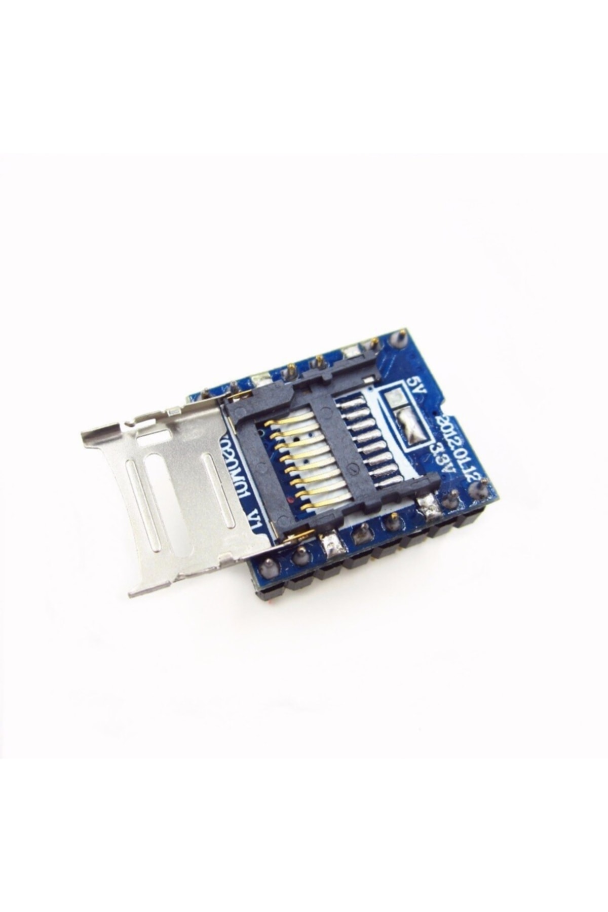 Wtv020 Mini Mp3 Wav Player Modülü Micro Sd 1g Tf Kart Ses Müzik Çalma Kartı16 Bit Pwm Dac 3w 7
