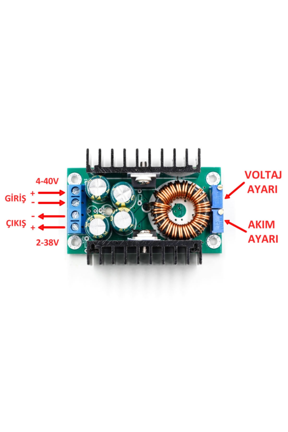 Xl4016 Voltaj Ve Akımı Ayarlanabilir Güç Kaynağı  Voltaj Düşürür