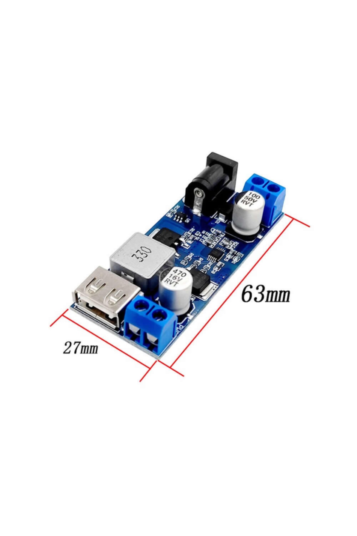 Genel Markalar 5v 5a Çıkışlı Güç Kaynağı Voltaj Düşürücü Modül Usb