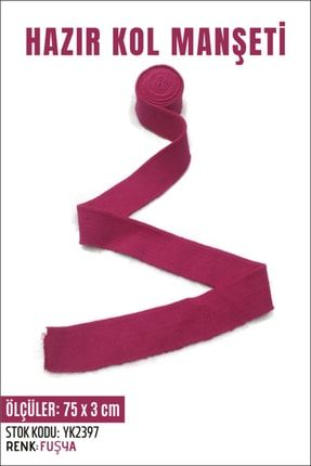 Hazır Penye Kol Manşeti - Fuşya 75x3 Cm TYC00203710621
