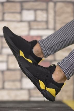 Siyah Sarı Unisex Sneaker 00122044 LNRCNT2044