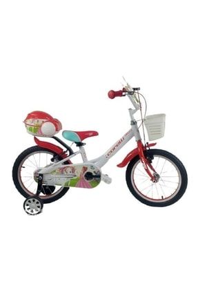 Lovely 16 Jant Vitessiz V Fren Beyaz Kırmızı Çocuk Bisikleti (jant Kapaksız) 153.001.005.0170