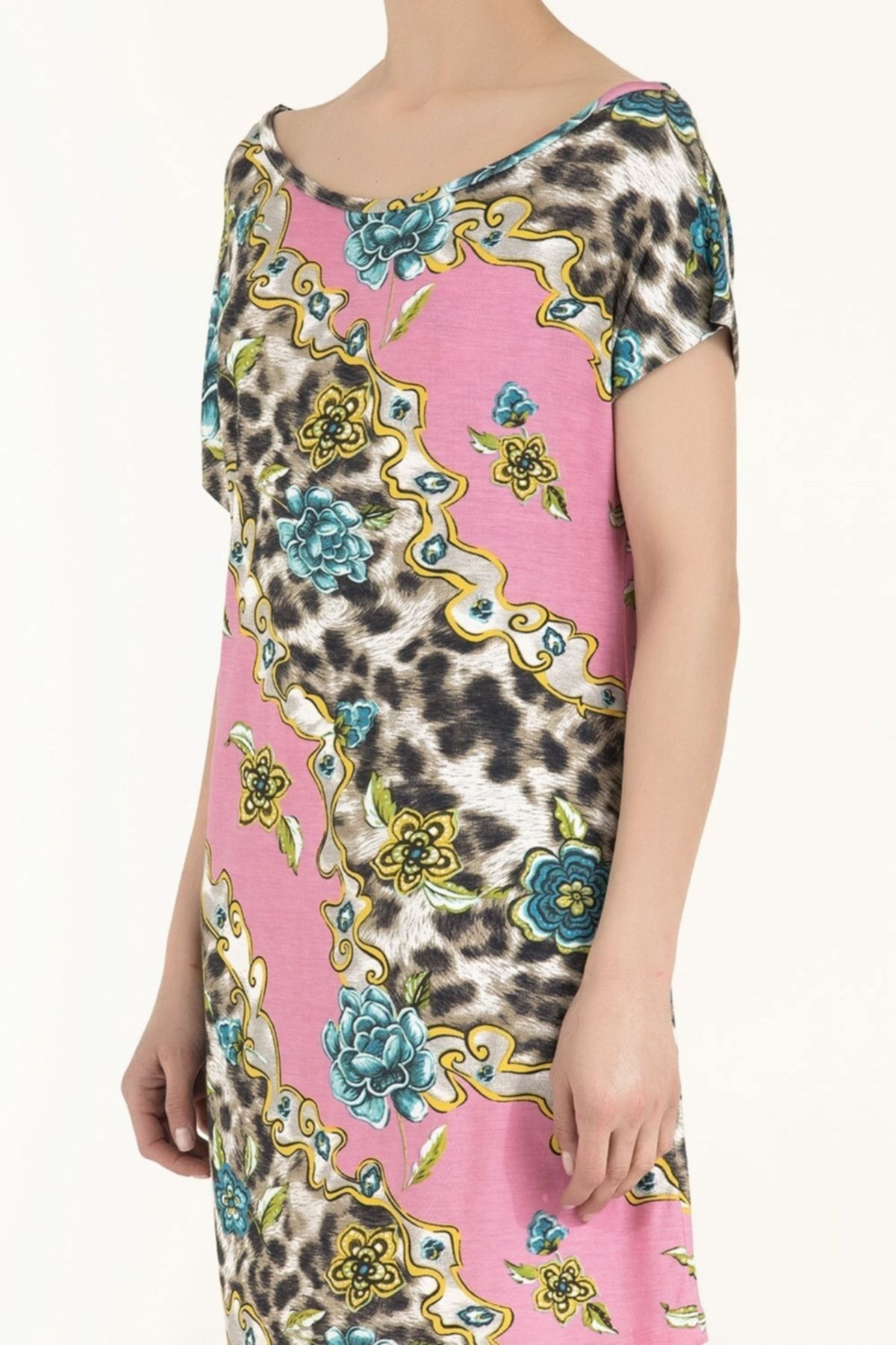 SOCIETA-Patterned Knitted Mini Dress 91021 3