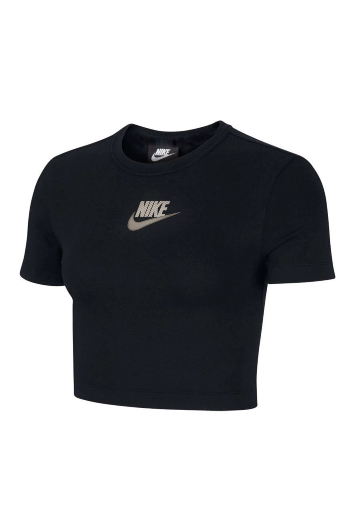 womens black nike crop top