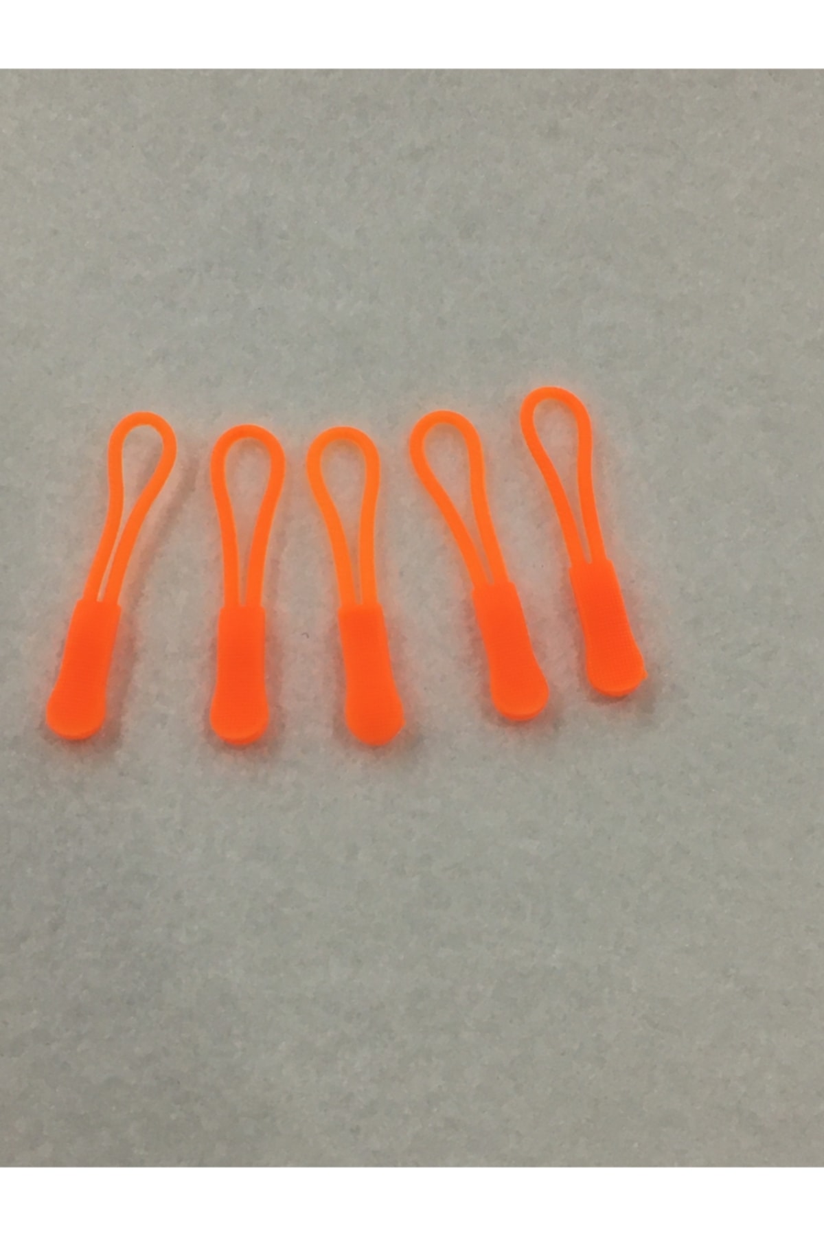 Zipper Pull String Set of 10 Neon Orange
