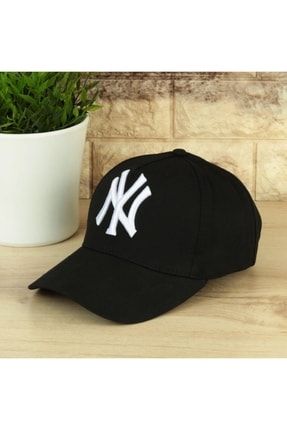 Siyah Ny New York Yazılı Beyzbol Cap Şapka spk375
