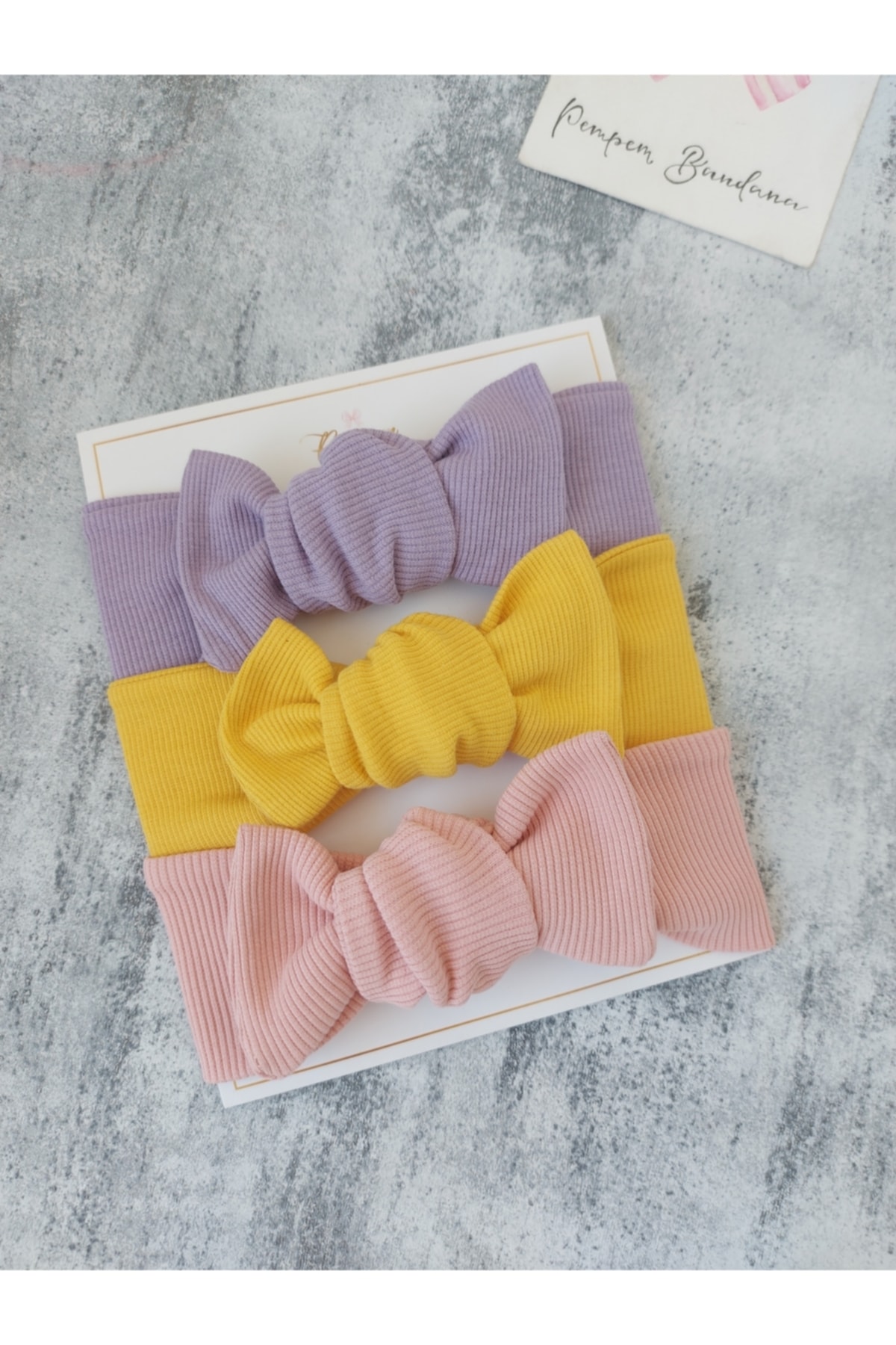Kız Bebek 3lu Ribana Bandana