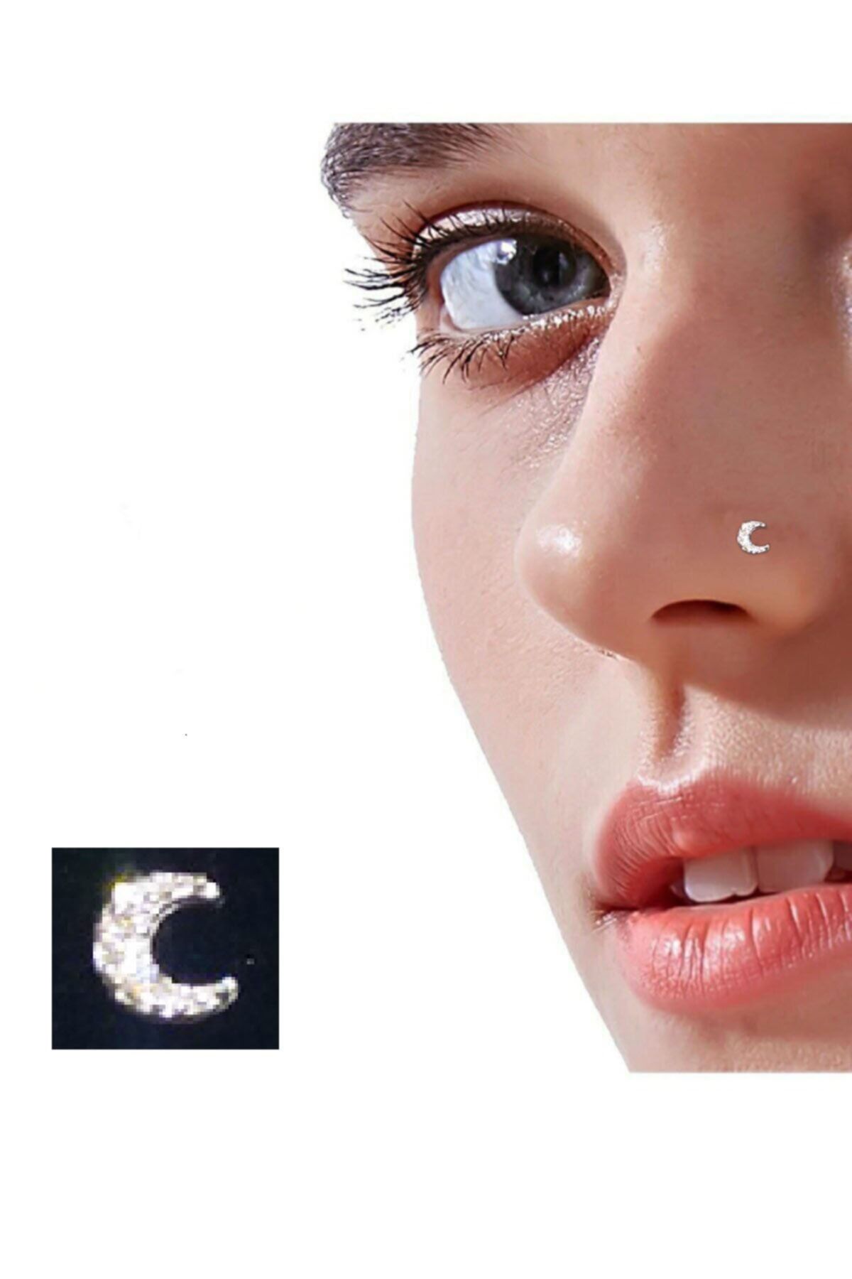 Half moon deals nose ring