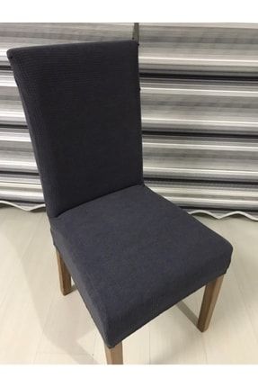 Sandalye Kılıfı Likralı Yıkanabilir Esnek Lastikli Bambu Sandalye Örtüsü 6 Lı Pitikare Antirasit 6 ADET