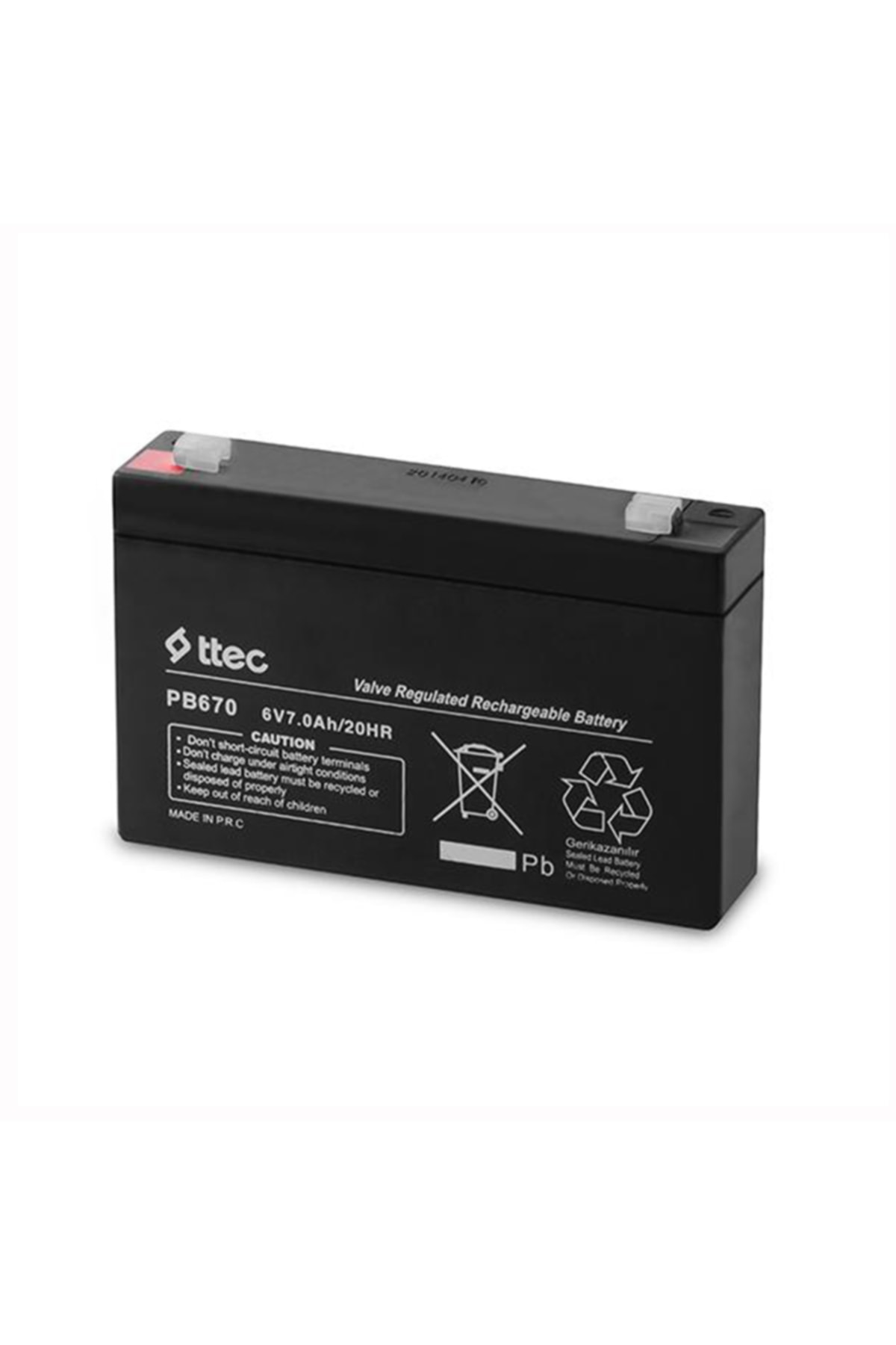 Ttec 6v7 Ah Bakımsız Kuru Akü