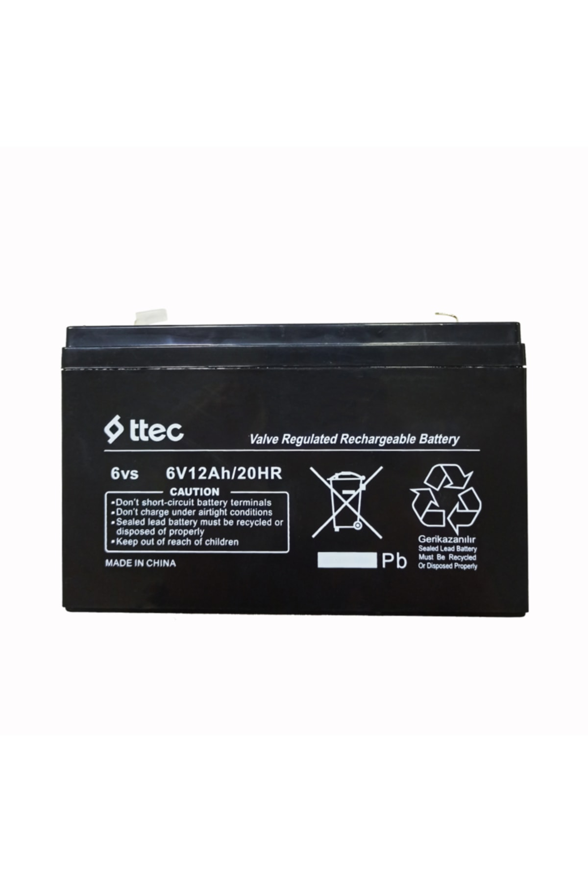 Ttec 6v12 Ah Bakımsız Kuru Akü