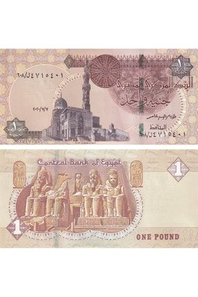 Mısır, 1 Pound (2020) Çil Eski Yabancı Kağıt Para BKMSR12020