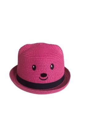 Çocuk Ayıcık Hasır Şapka 2-6yaş Y8700-02