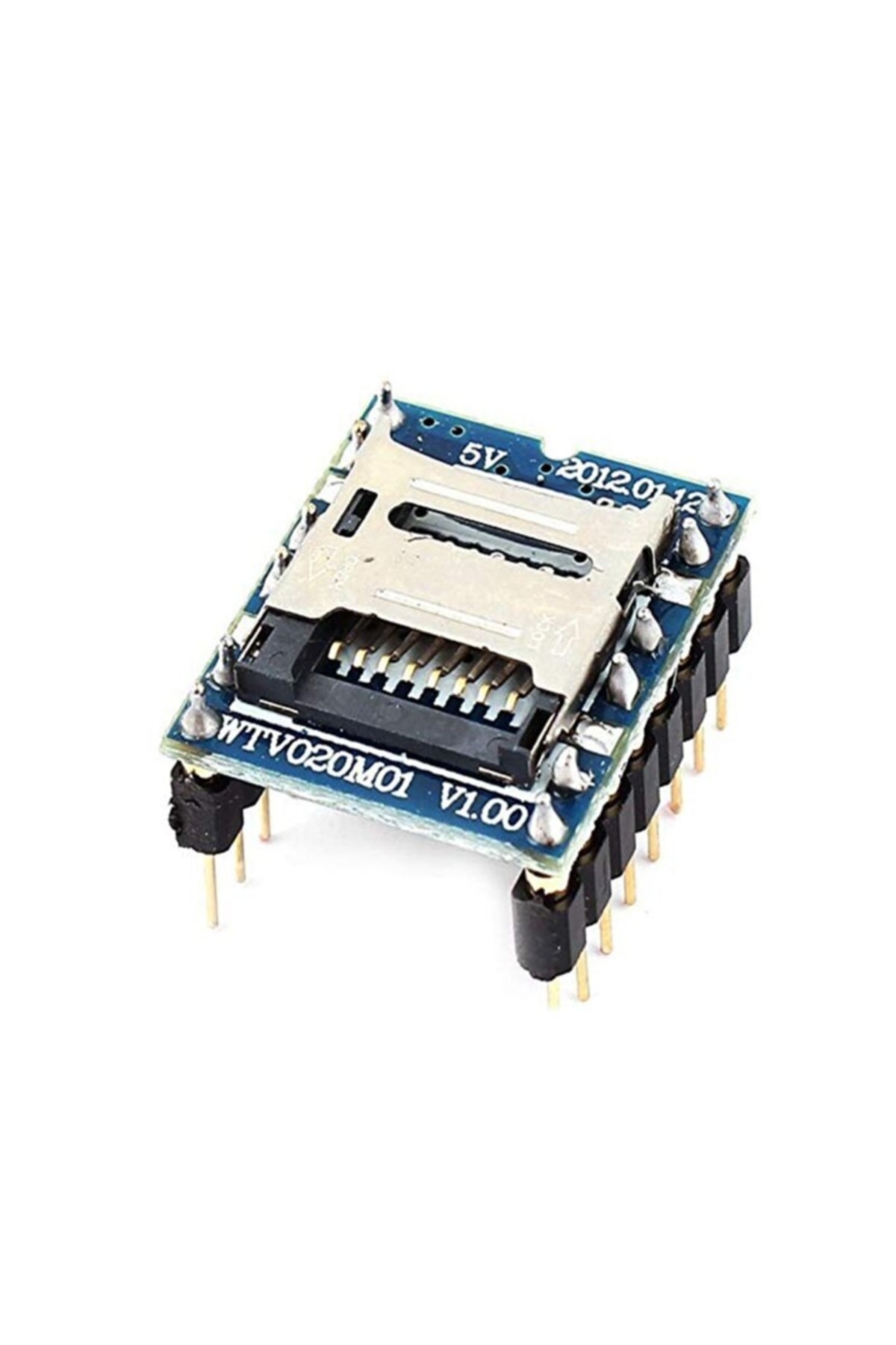 Wtv020 Mini Mp3 Wav Player Modülü Micro Sd 1g Tf Kart Ses Müzik Çalma Kartı16 Bit Pwm Dac 3w 8