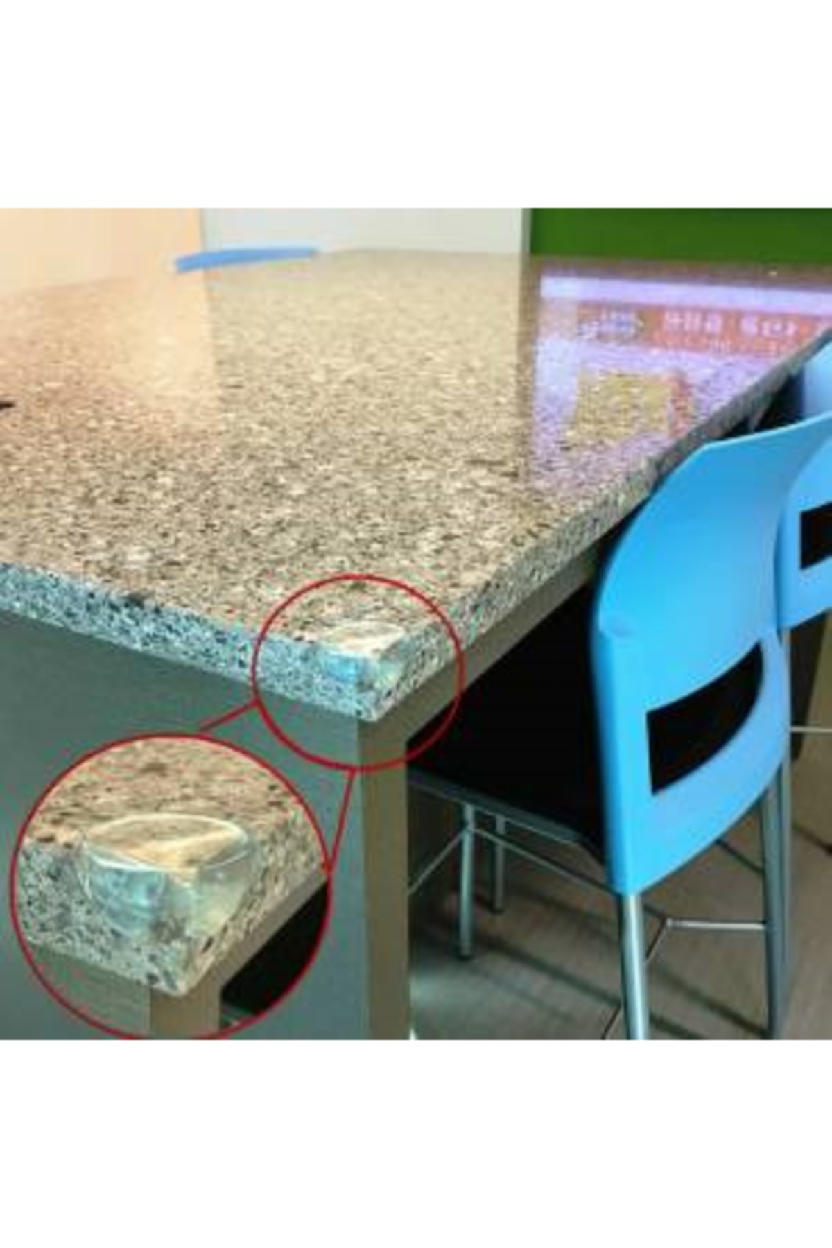 Yetkin Home Silikon Masa Kenarı Koruyucu Bebek Güvenlik Seti 4'lü Takım fotoğrafı 3 (önizleme)