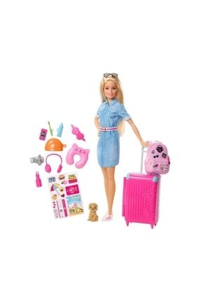 Oyuncak Barbie Seyahatte Bebeği Ve Aksesuarları Fwv25 YM0101809