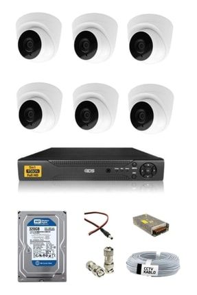 6 Lı Iç Mekan Güvenlik Kamera Seti 5.0 Megapiksel Ahd 1080p Full Hd Hdd Dym-6-i5 rr25