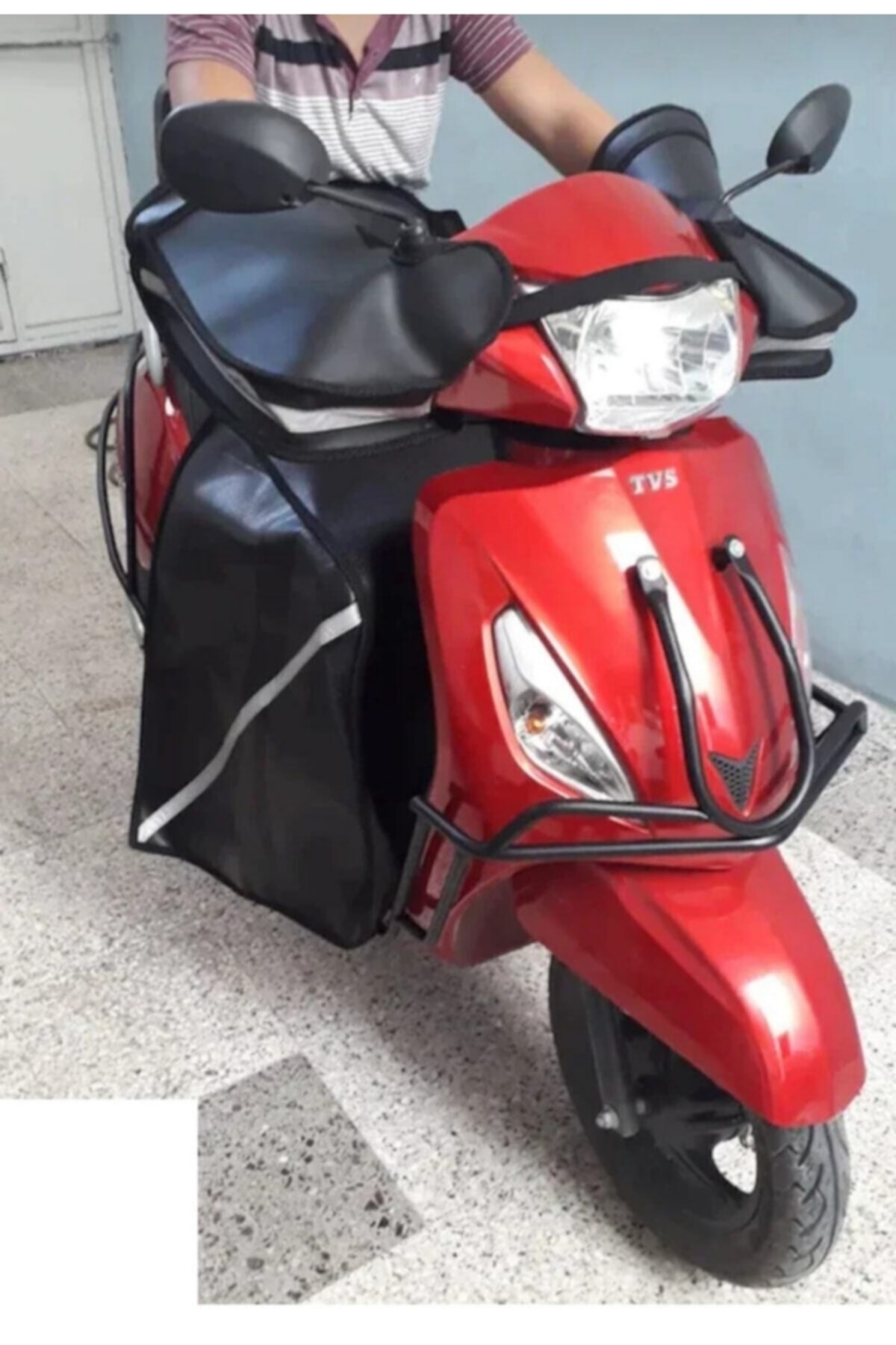 Genel Markalar Motosiklet Reflektörlü Rüzgar El Koruma Elcik Direksiyon Gidon Tutucu Scooter El Siperlik