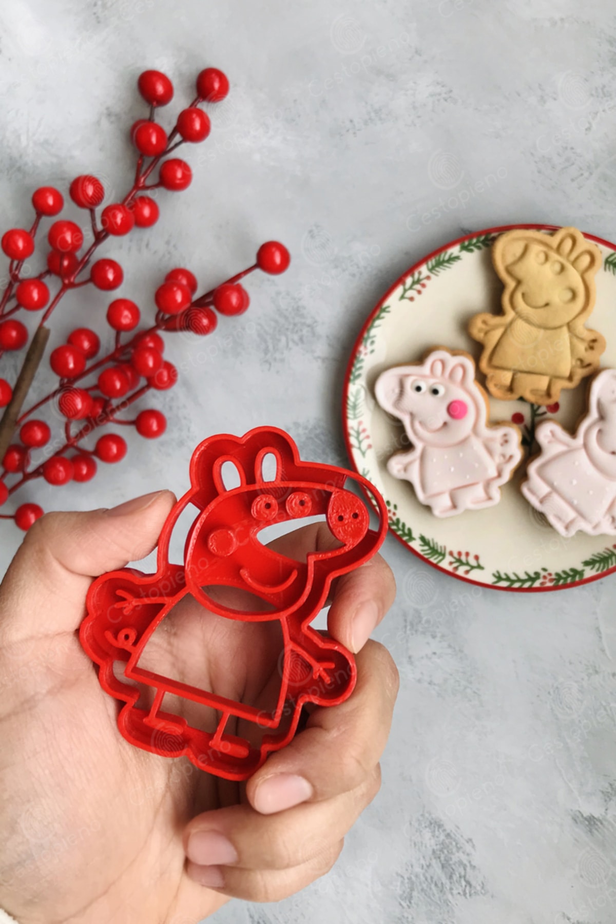 Red Peppa Cookie Mold