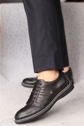 Erkek Siyah Günlük Kumaş Pantolon Için Klasik Ayakkabı SRH-37026