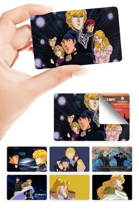 Ginga Eiyuu Densetsu Kart Kaplama Sticker 7 Adet Legend Of The Galactic Heroes zpzpstckkge