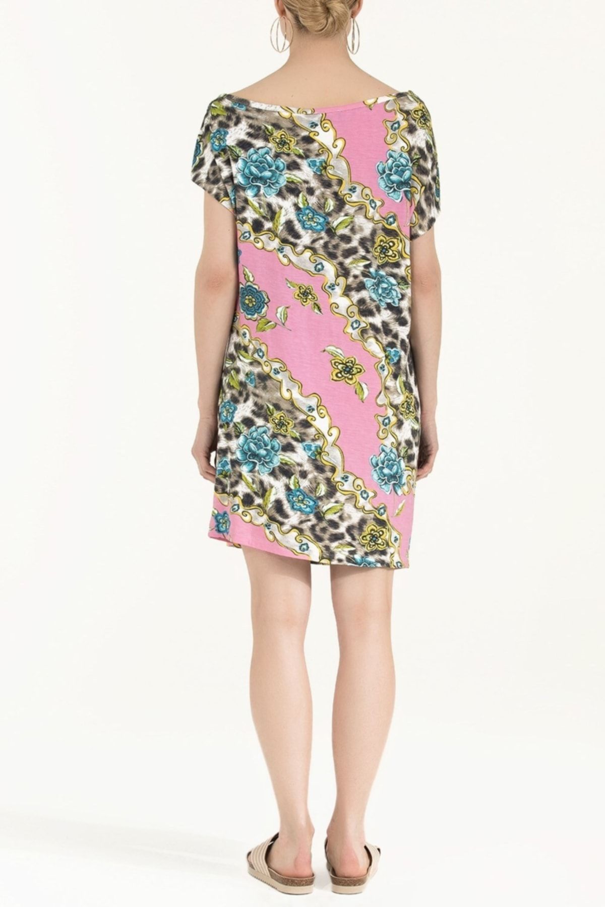 SOCIETA-Patterned Knitted Mini Dress 91021 4