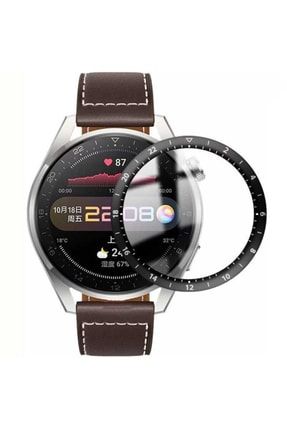 Huawei Watch 3 Pro Ekran Koruyucu Nano Kırılmaz Cam Tam Korumalı Protector PPMA-14