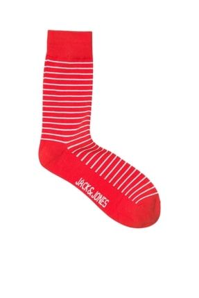 Jack Jones Finn Sock Noos Erkek Kırmızı Çorap 12204819-17