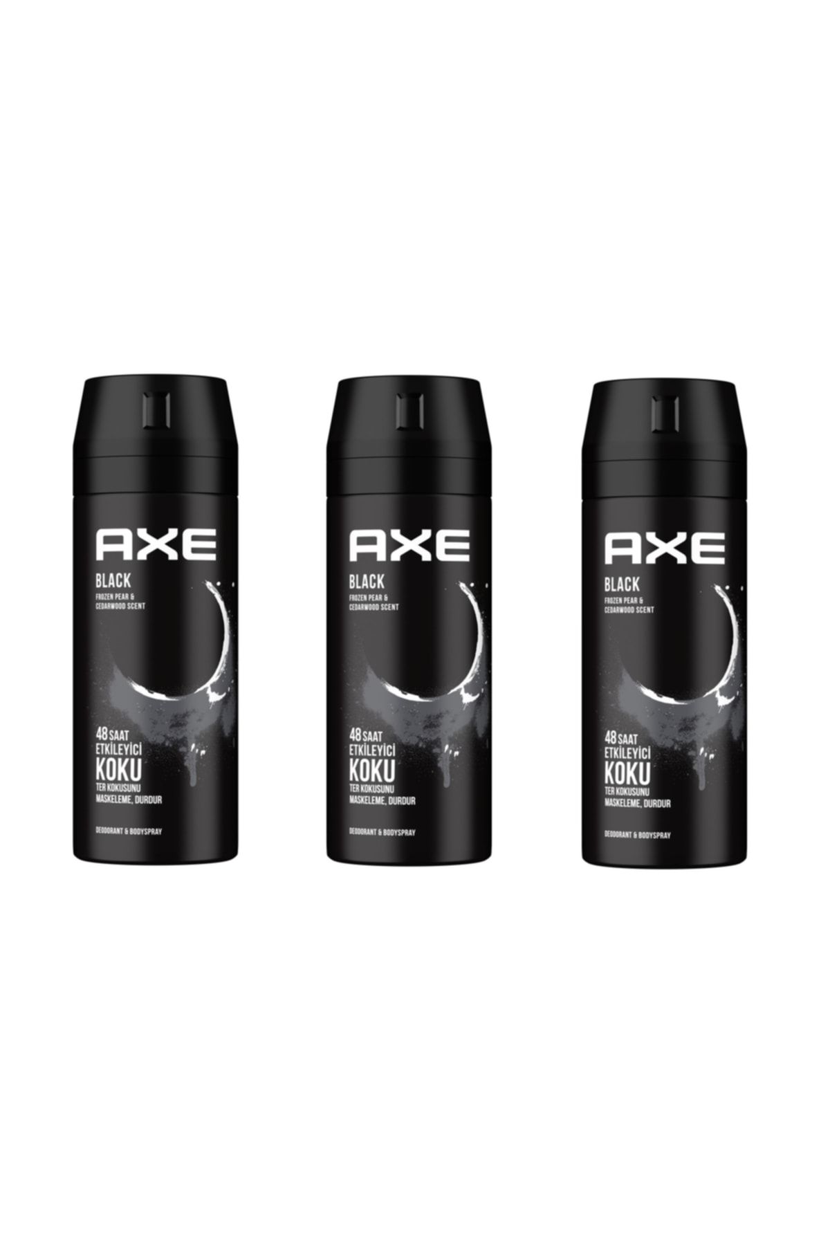 اسپری دئودورانت مردانه رایحه گلابی منجمد سیاه و چوب سدر 150 میلی لیتر Axe